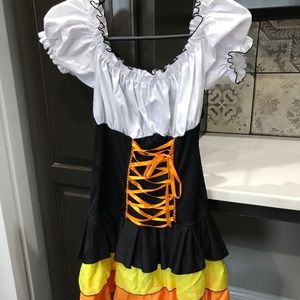 “Candy Corn Witch” (M) Costume Dress